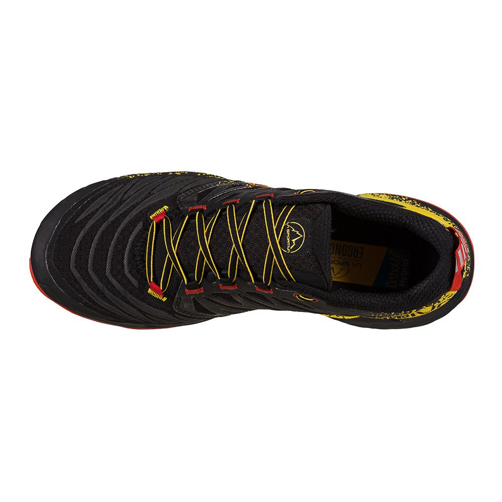 La Sportiva AKASHA II - Chaussures de trail Homme black/yellow