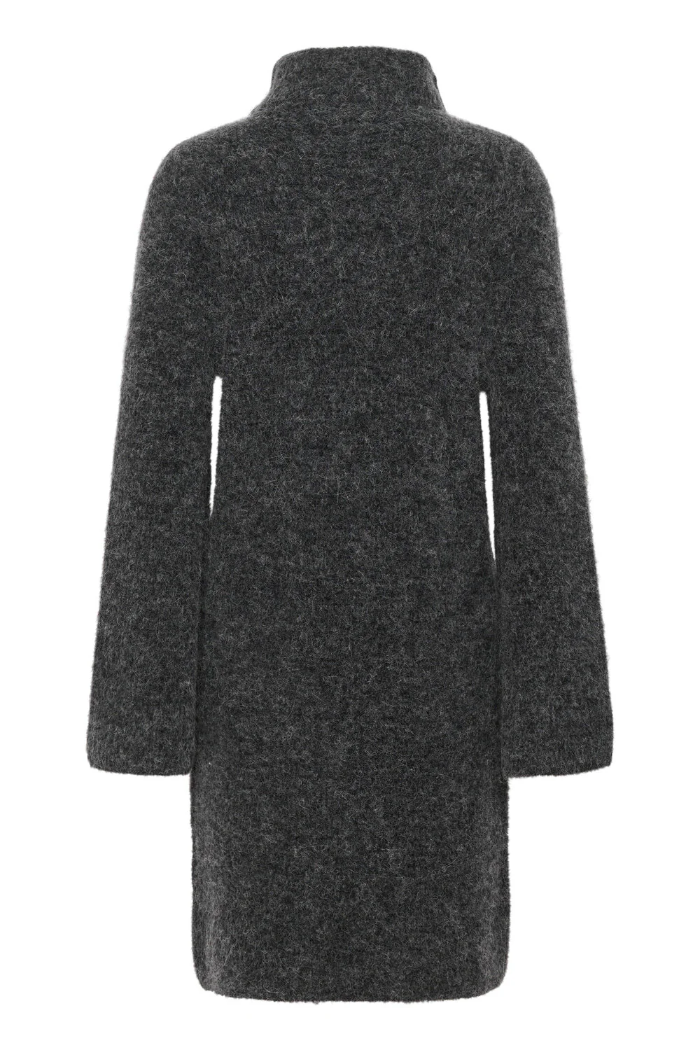 GESTUZ  Alpha rollneck kjole - Charcoal melange
