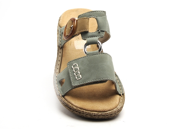 Rieker mules et sabots plats femme 658n4 vert