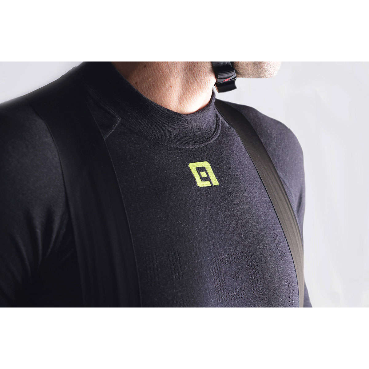 Ale Seamless Wool Lange Mouwen Zwart Heren