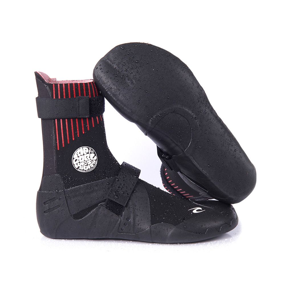 Rip Curl FLASHBOMB HIDDEN SPLIT TOE - Chaussons néoprène 3mm Homme black