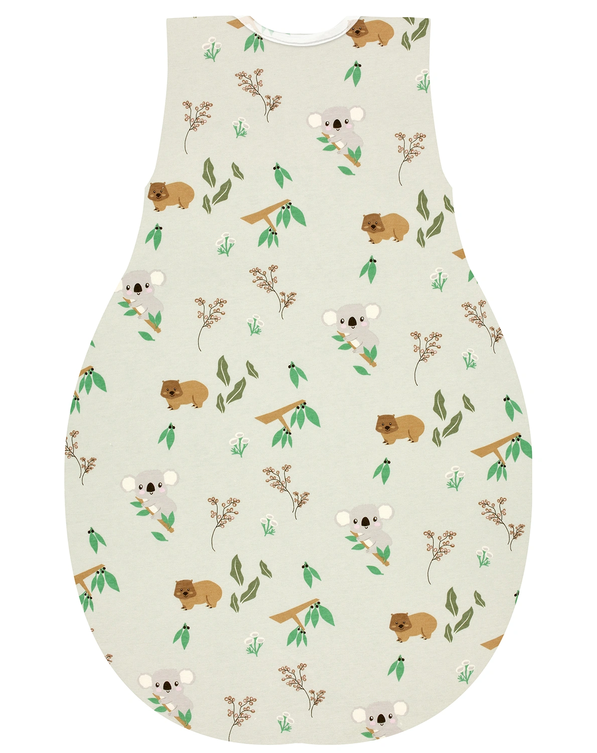 Kugelschlafsack MOLTON – KOALAS WORLD in hellgrau