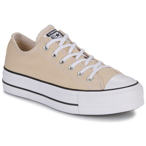 Converse - CHUCK TAYLOR ALL STAR LIFT PLATFORM SEASONAL COLOR-OAT MILK/WHIT - Beige