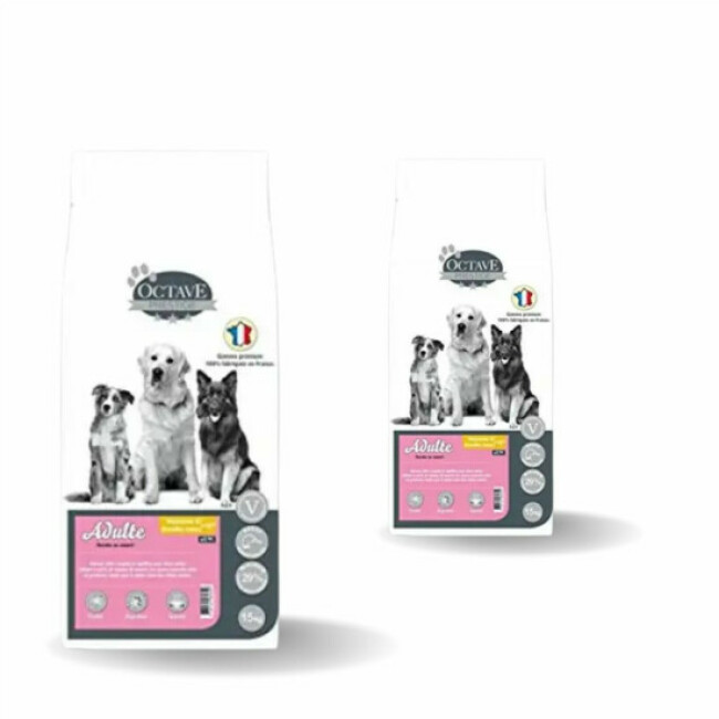 Croquettes Octave Prestige adulte canard pour moyennes et grandes races