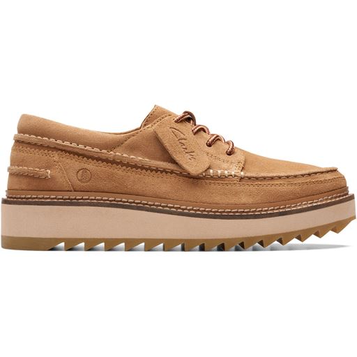 Clarks Clarkhill Sko, Light Tan Suede, 45