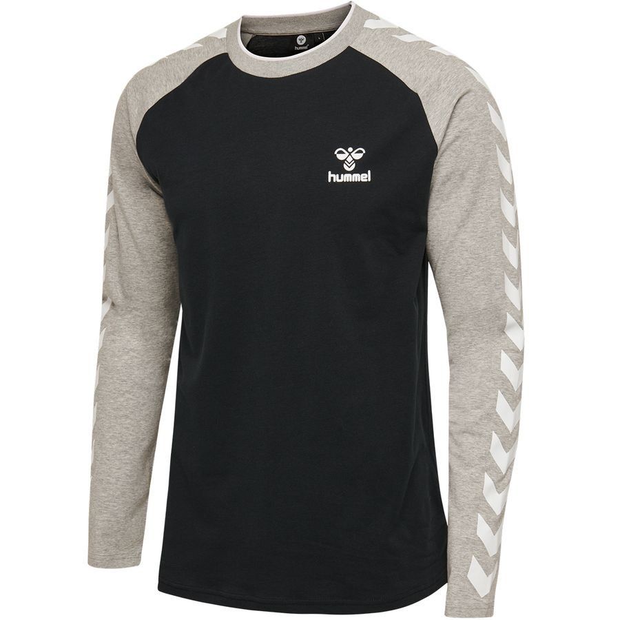 Hummel Mark T-Shirt Manches Longues - Noir/Gris