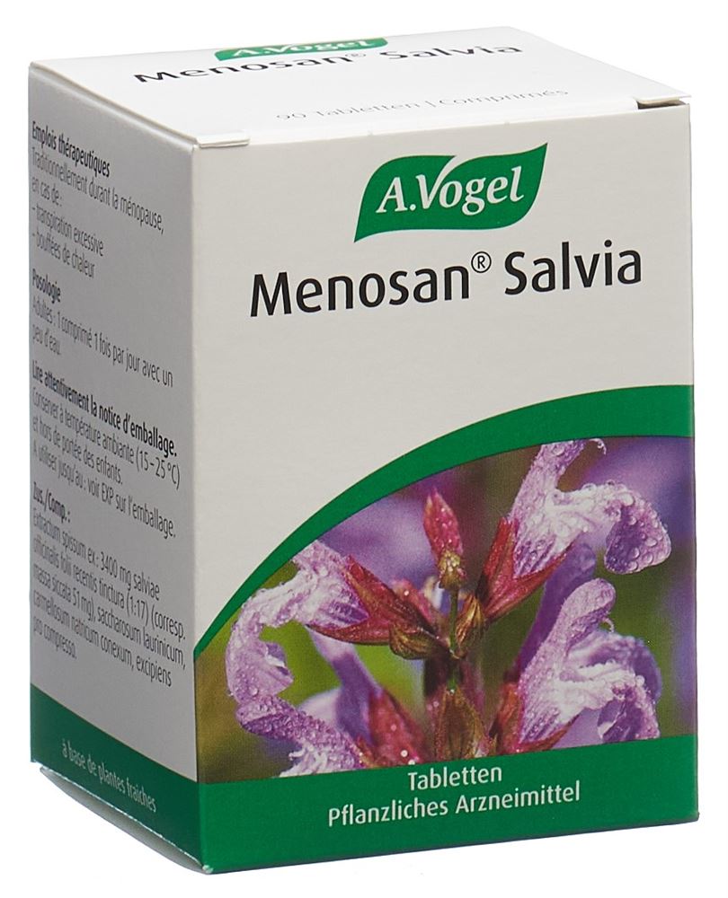 MENOSAN Menosan Salvia<br>90 Stück, Glas, Tablette