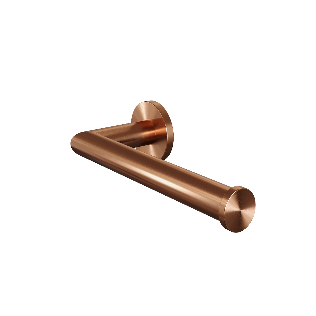 Brauer Copper Edition set met handdoekhaak, toiletrolhouder en toiletborstelset koper geborsteld PVD