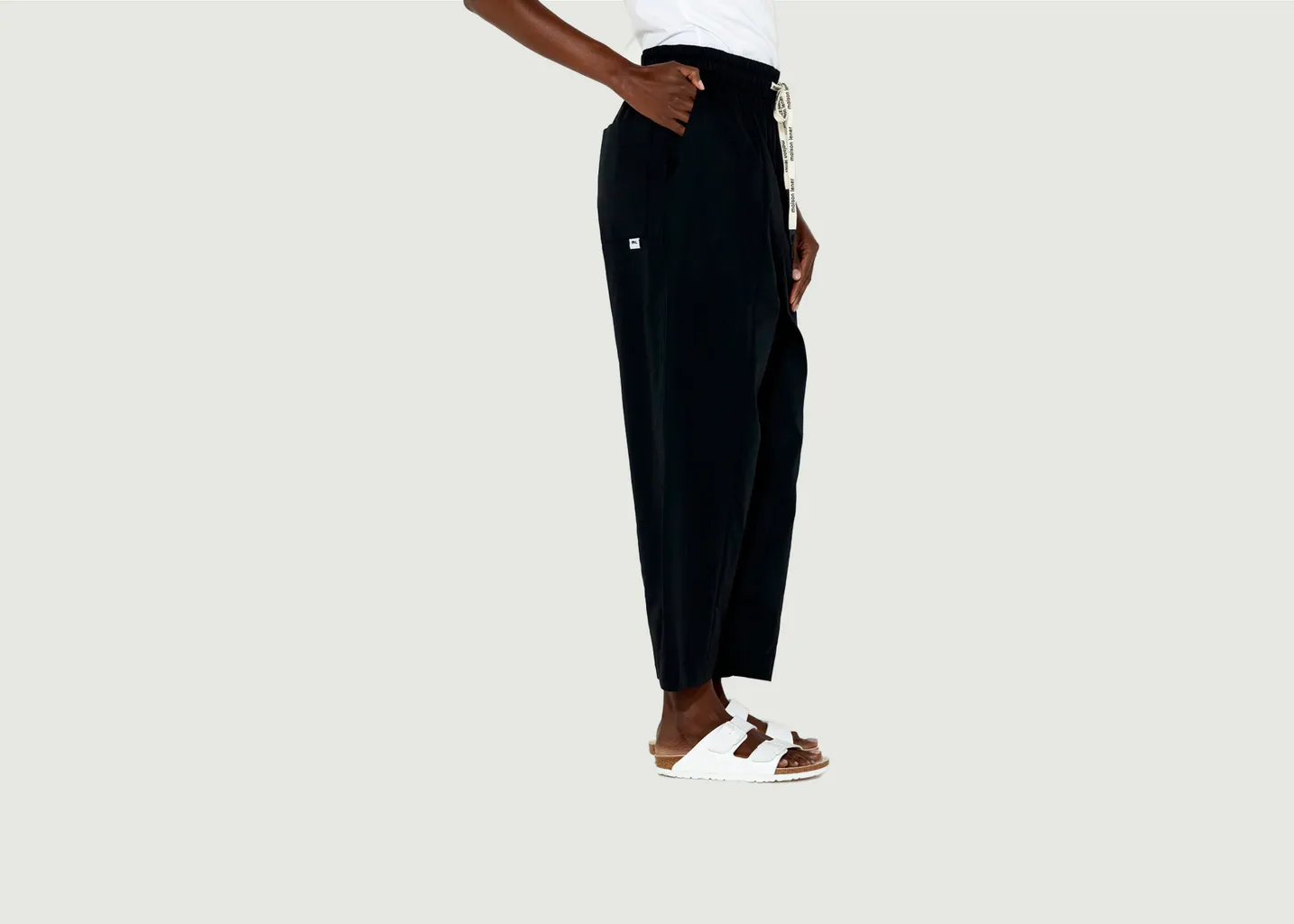 Pantalon esprit boyfriend panneau Maison Lener