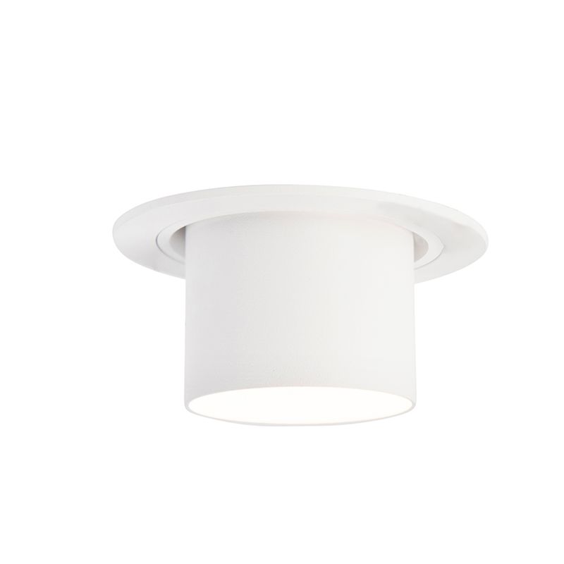 Moderne inbouwspot wit rond kantelbaar - Installa