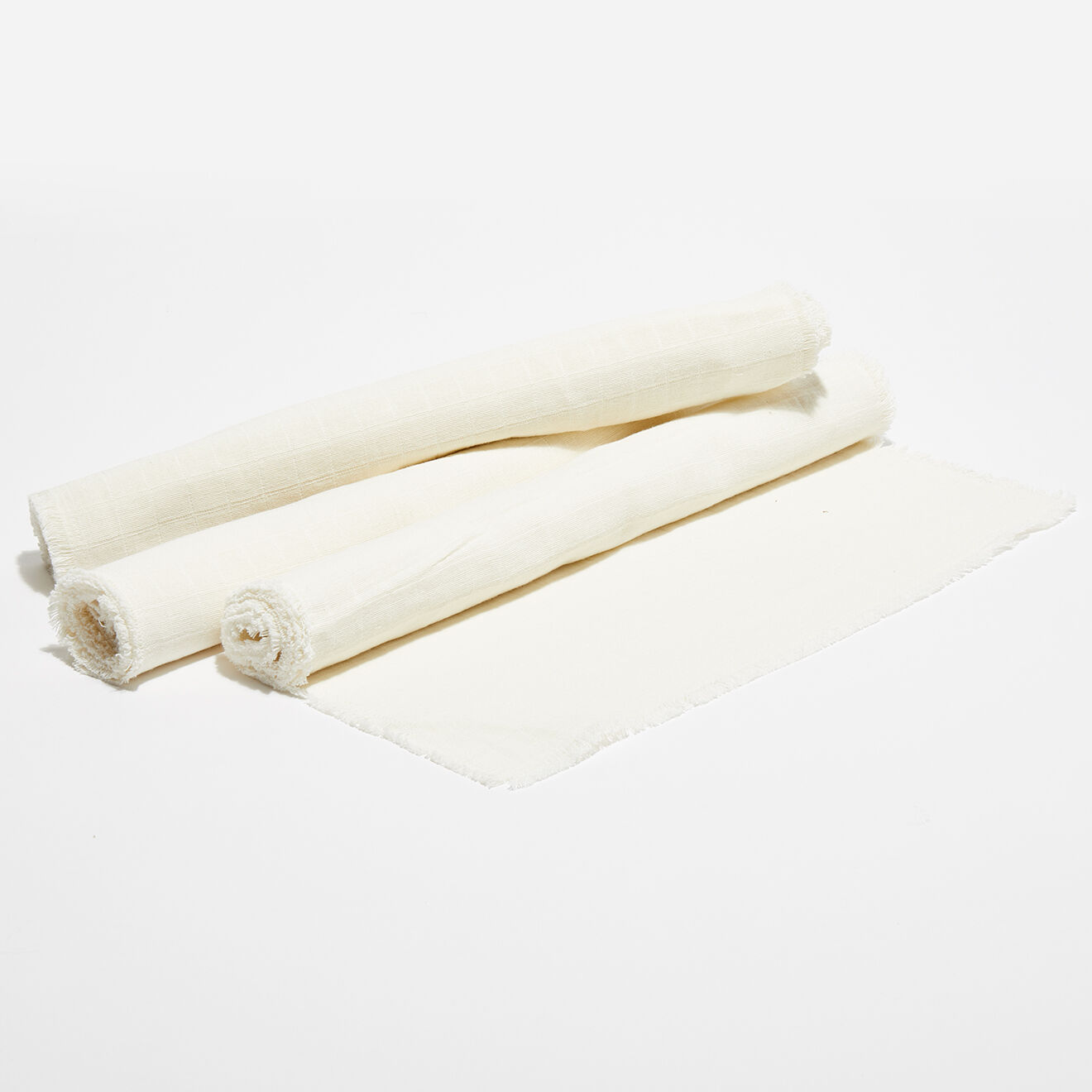 Pomax 4 Sets de table A Tavola blancs - 140x40 cm