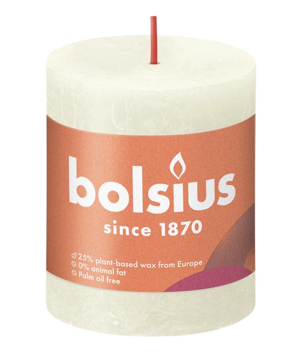 Bolsius Rustik Stumpenkerze Shine, weiche