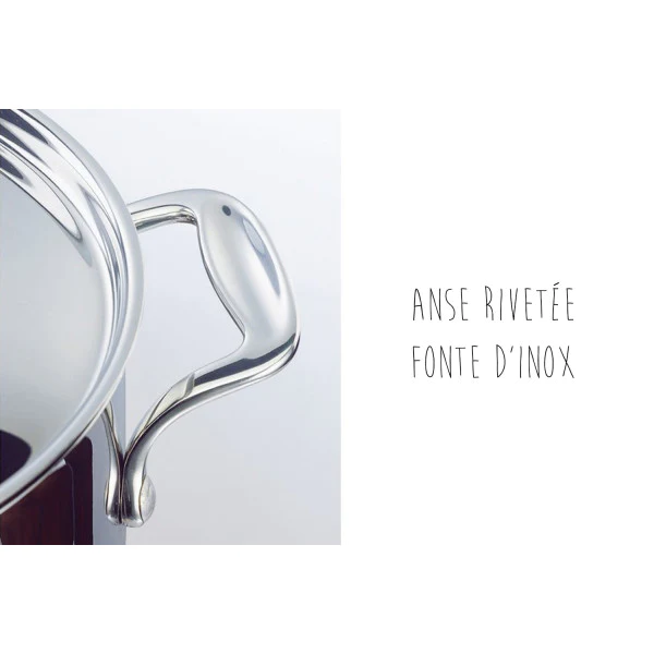Faitout Chef inox avec couvercle 24 cm 5,7 L Beka
