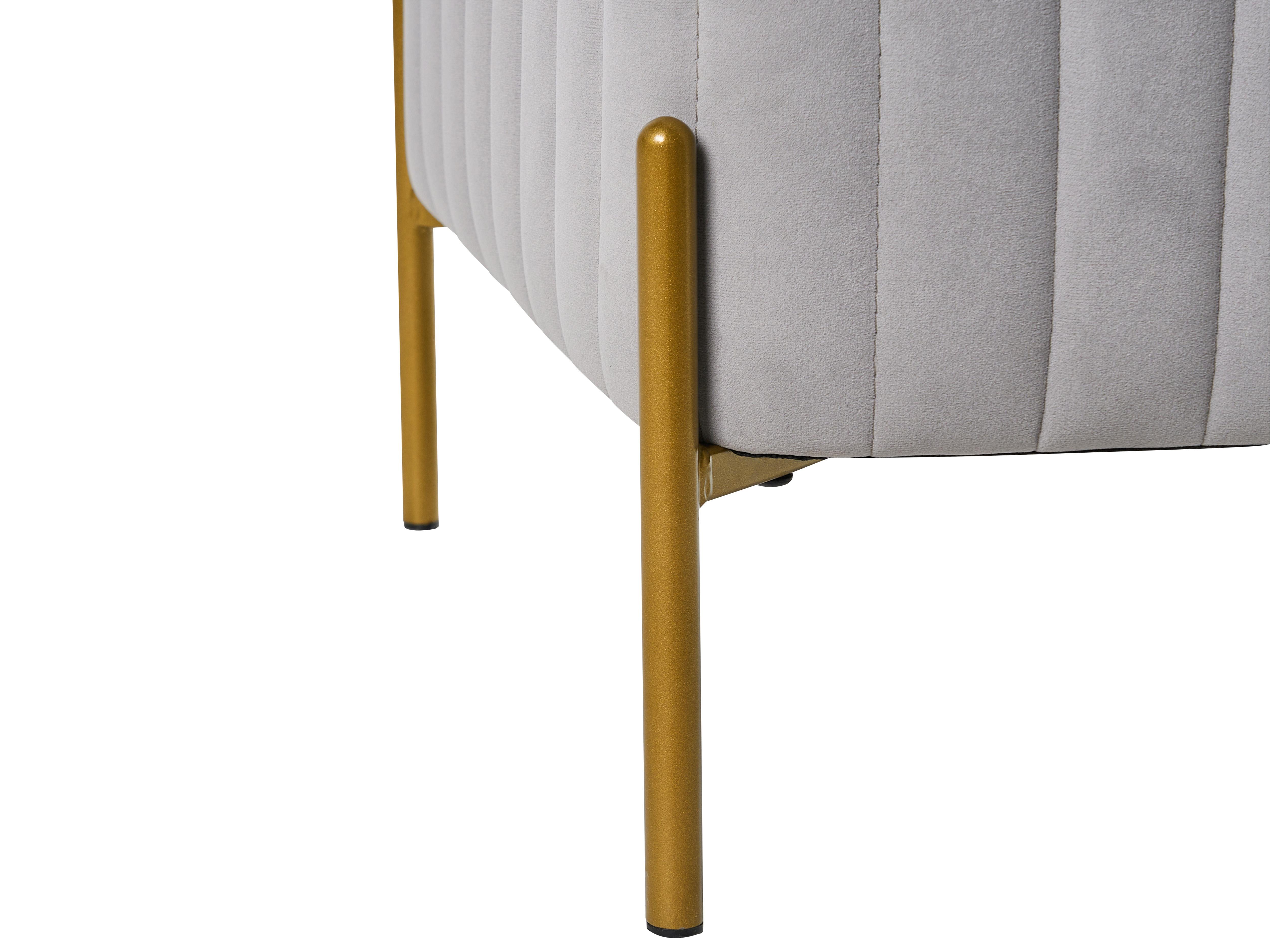 Hocker UTAH Fluweel Grijs
