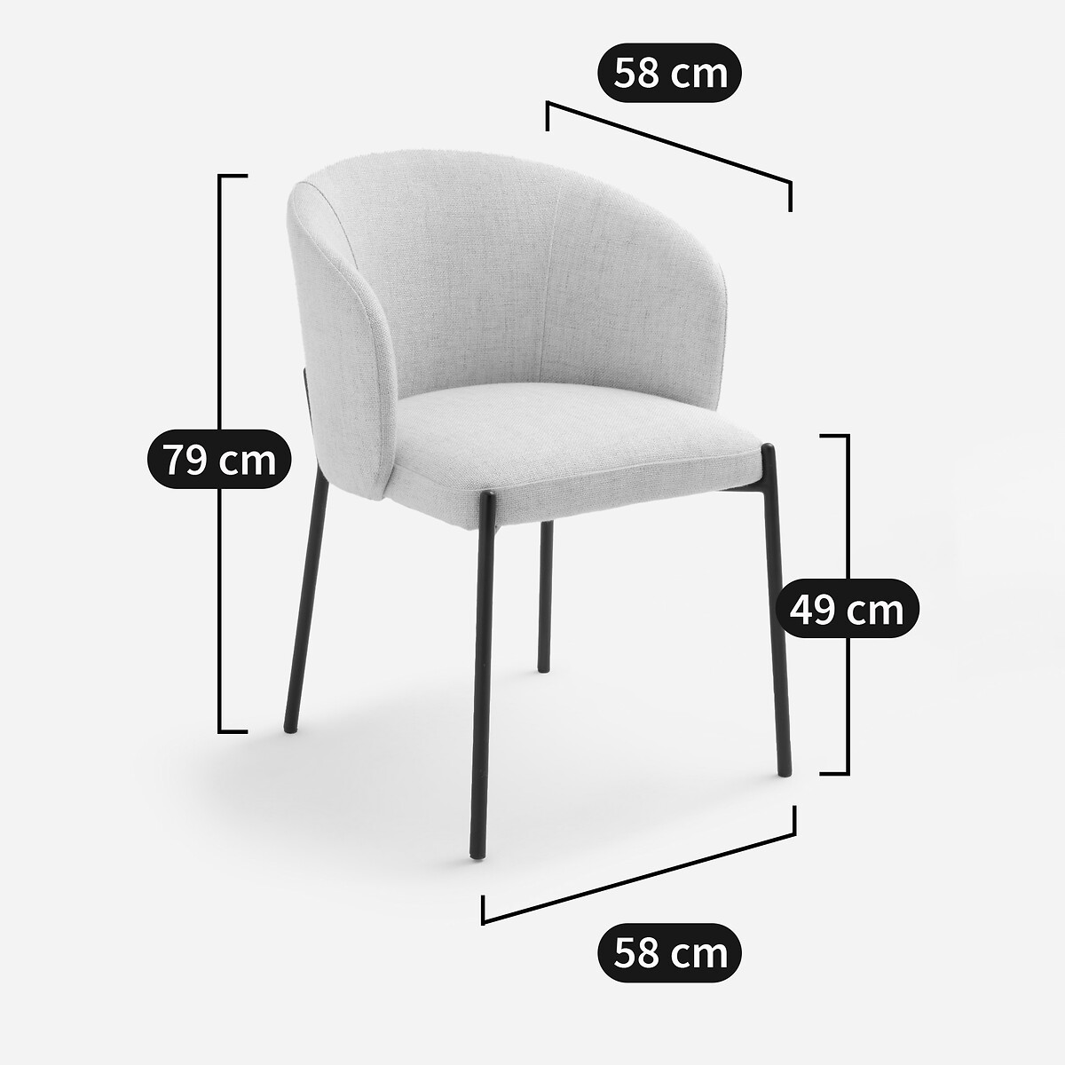 AM.PM<br>Mesa e cadeira em tecido com estampa Kinna
