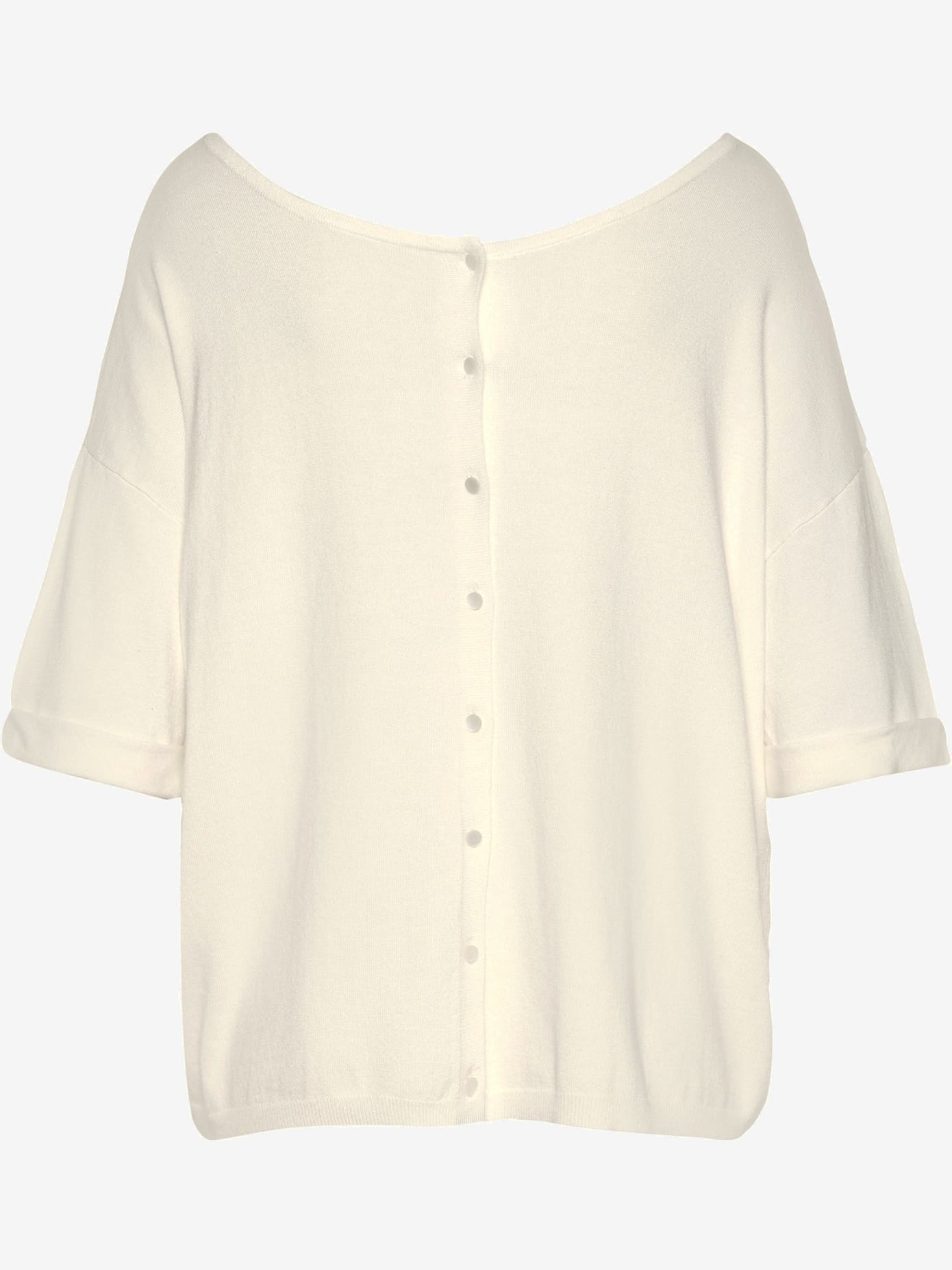 Pull à manches courtes patte de boutonnage au dos