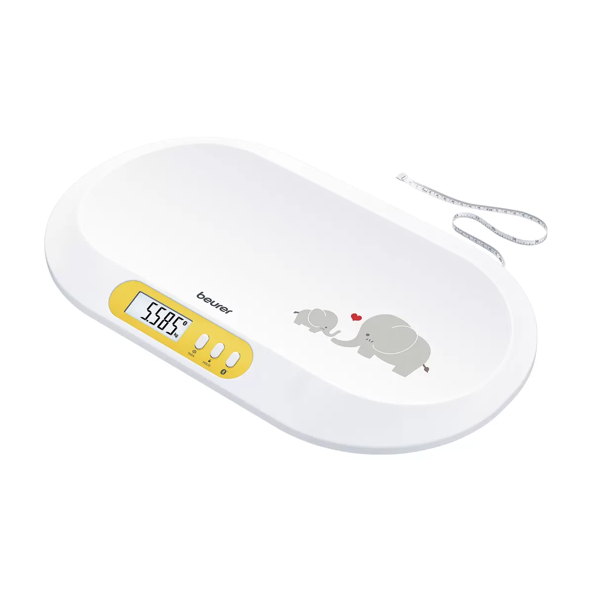 Babywaage beurer BY90 gelb,weiss