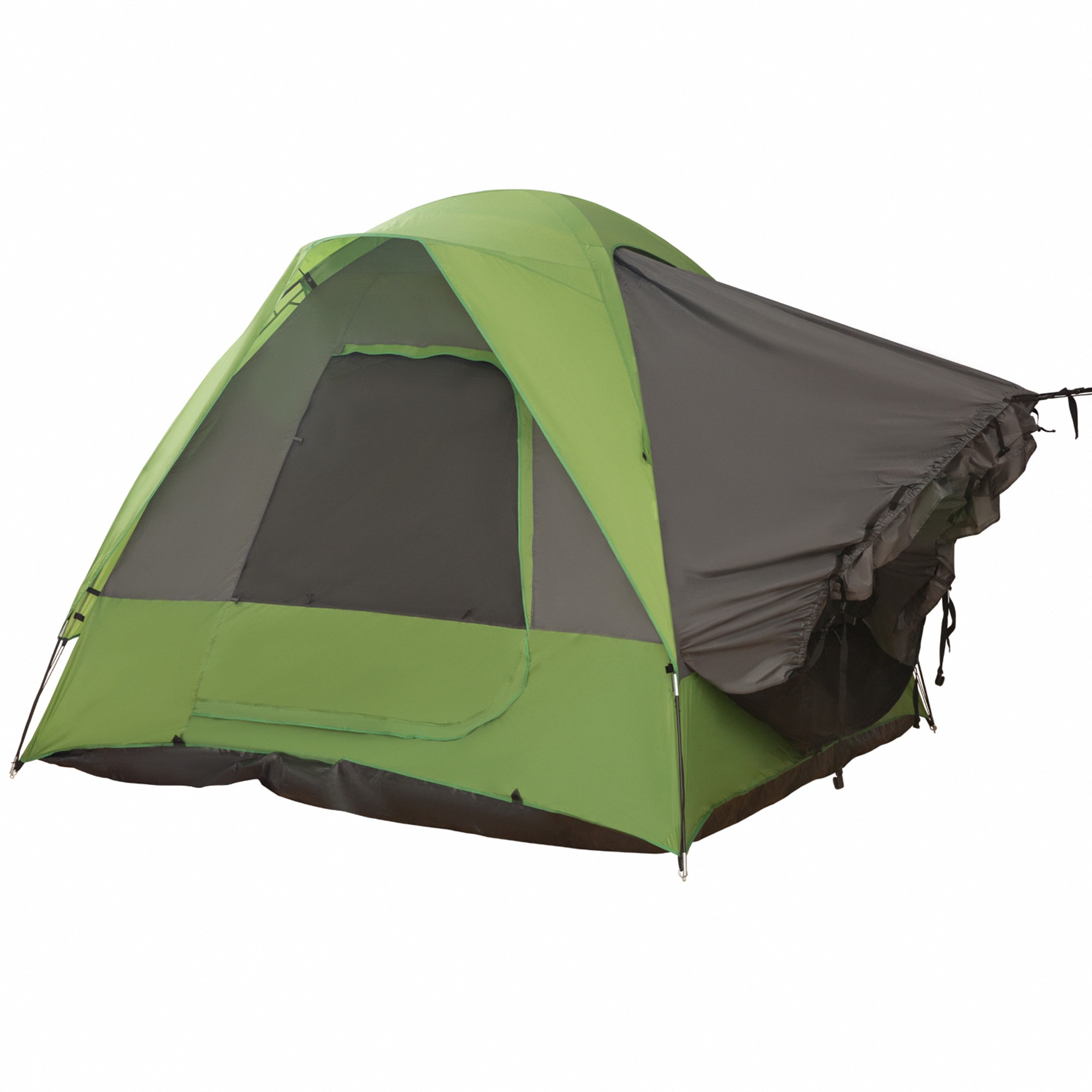 Outsunny Campingzelt für 4-5 Personen grün 300 x 300 x 230 cm (LxBxH)