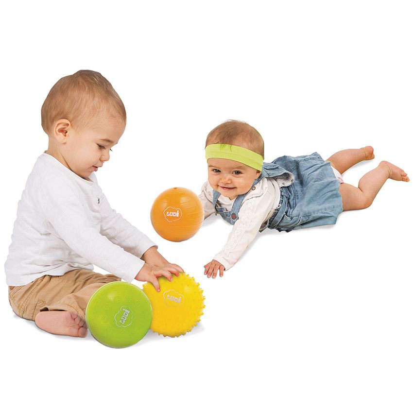 Coffret de 3 Balles sensorielles - Doré