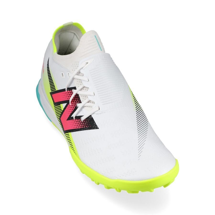New Balance Furon V7 Pro TF - Blanc/Violet/Jaune Fluo