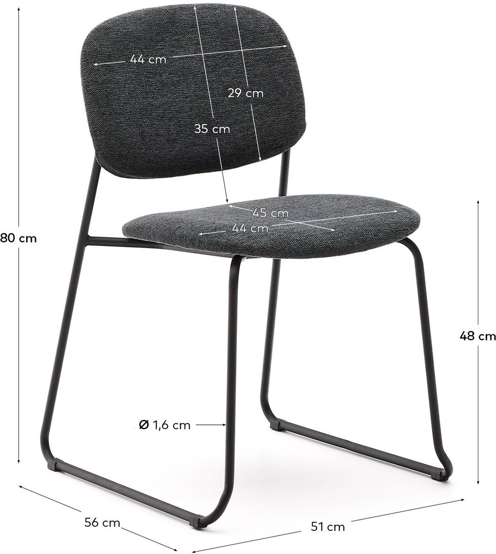 Kave Home   Meli Eetkamerstoel