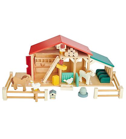 Tender Leaf Holzspielzeug - Pferdestall für Puppenhaus - groß