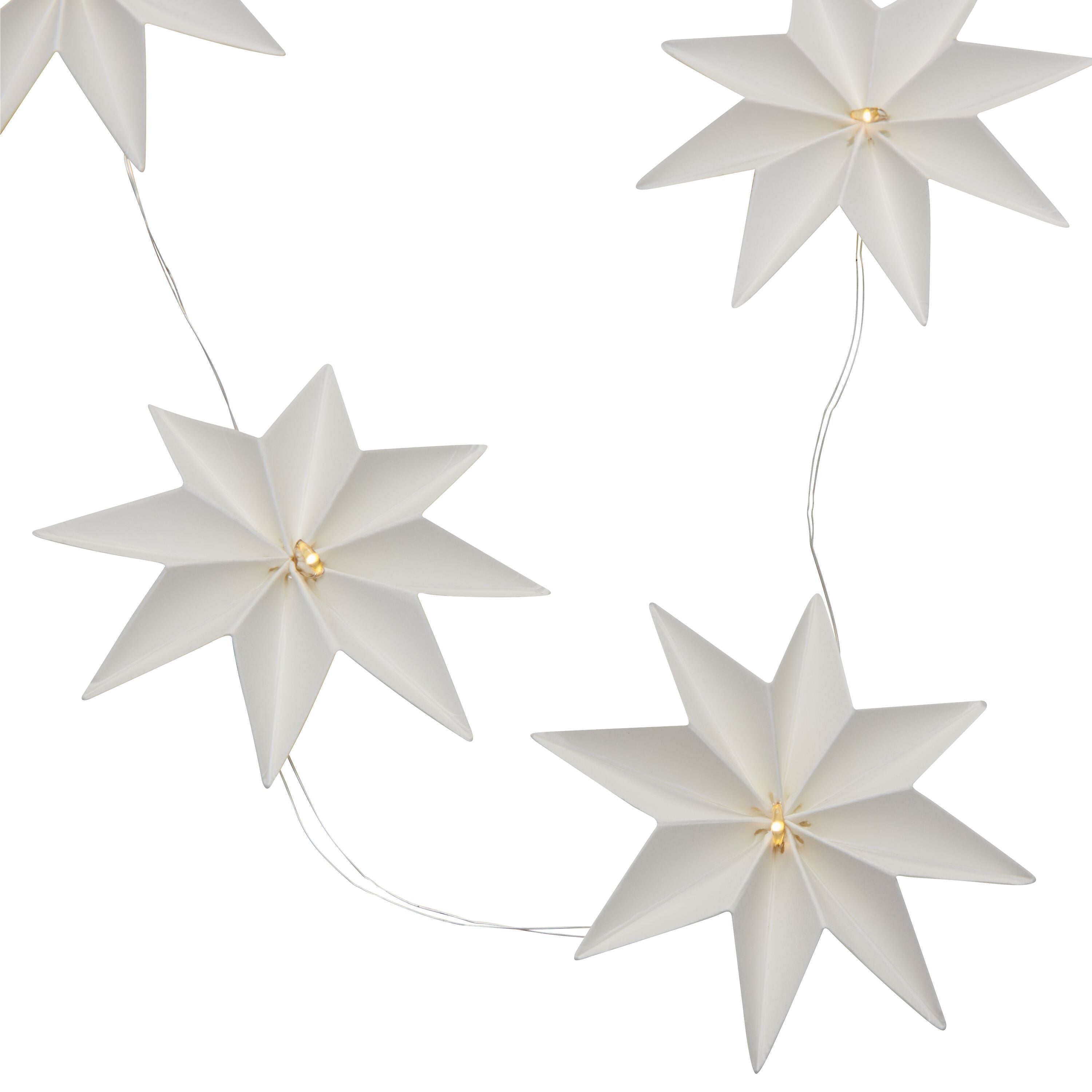 MILA LED-Lichterkette - Weiss / B: 165.0 cm x D: 8.0 cm