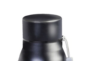 Trinkflasche 1 Liter Schwarz 7,5x29x7,5 cm
