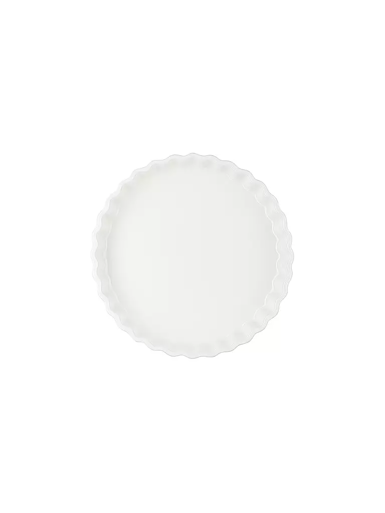 LE CREUSET Tarteform Poterie 28cm Meringue creme