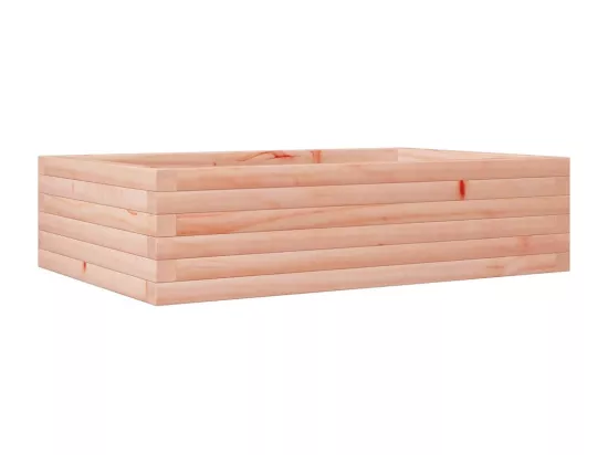 Jardinière bac lit surélevé bois marron 90 x 60 x 23 cm 02_0038010