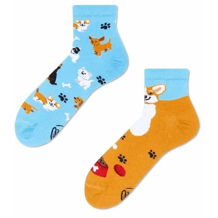 Many Mornings Socken Playful Dog Quarter 35-38