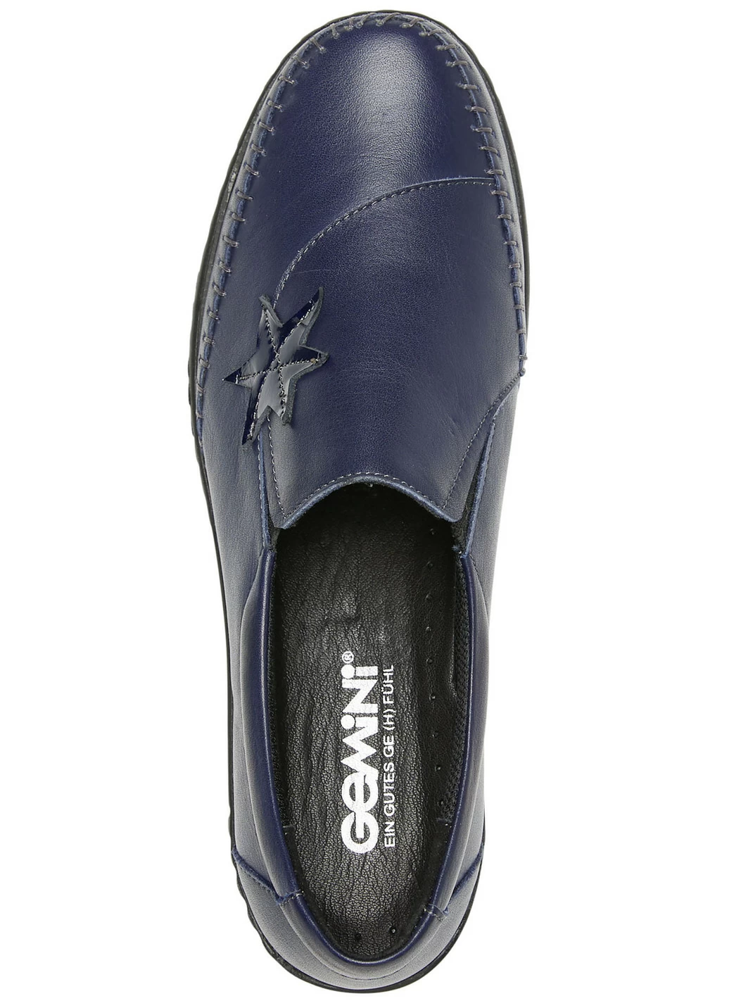 Gemini Slipper mit Leder-Applikation
