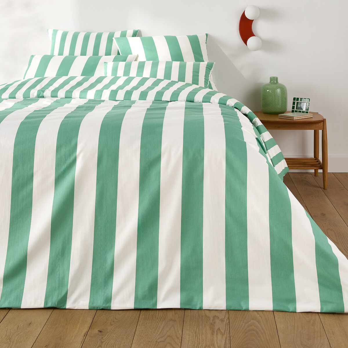 LA REDOUTE INTERIEURS<br>Capa de edredão em algodão, verde Hendaye