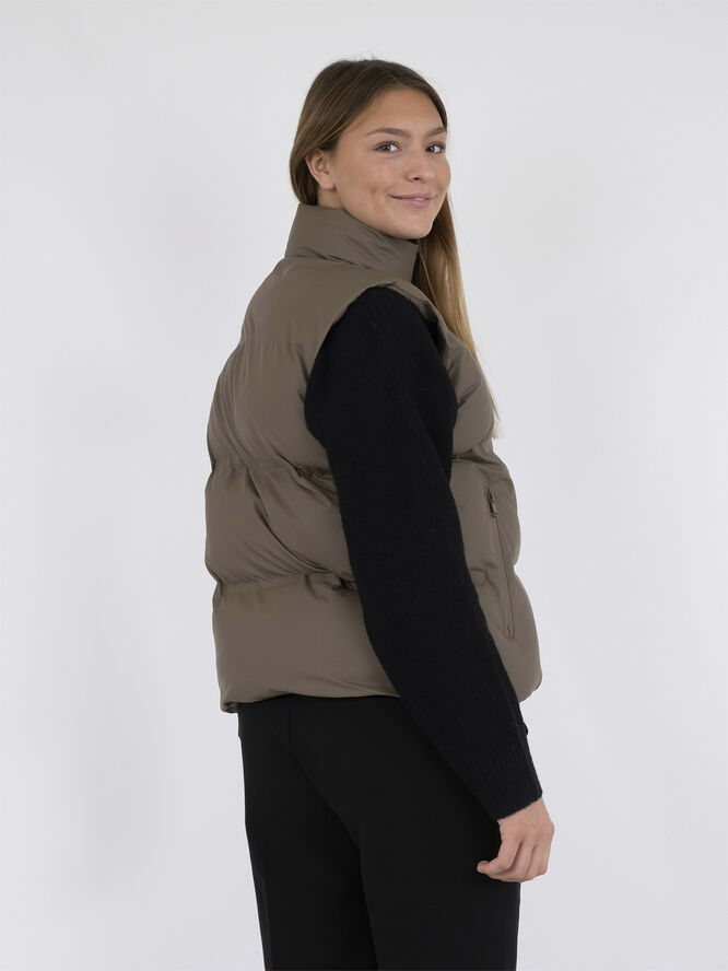 Neo Noir Annike C Water Repellent Puffer Waistcoat Dark taupe