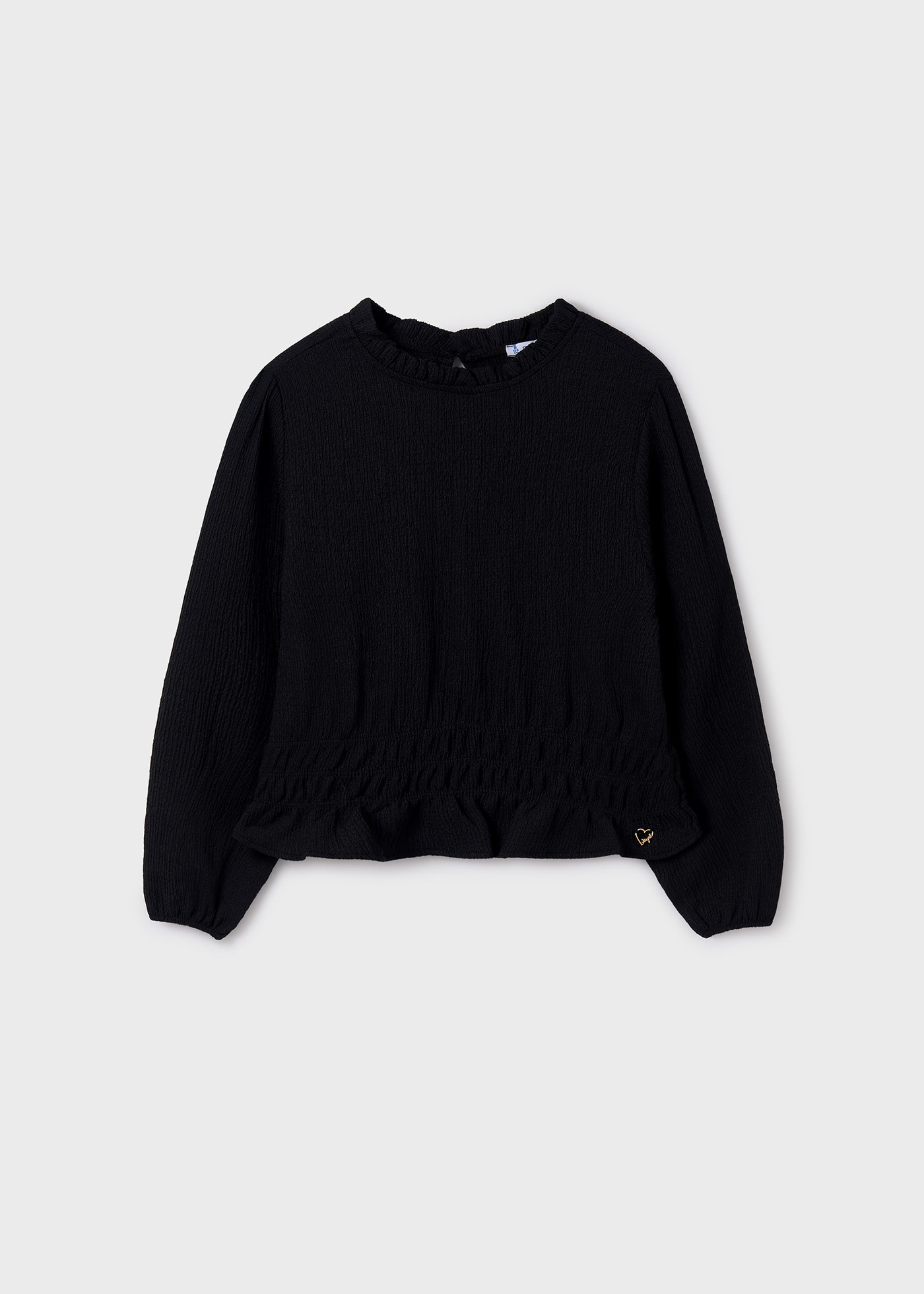 Blusa franzida para meninas