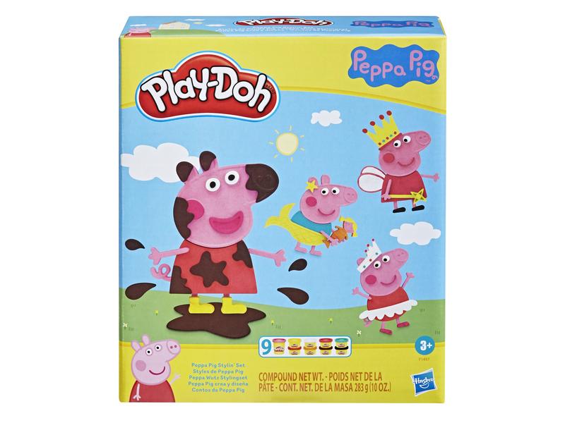 Play-Doh Knetspielzeug Peppa Pig Stylin Set Play-Doh lizensiertes Spielset