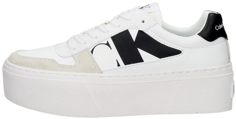 Calvin Klein Cupsole Flatform Mix Lth WN wit