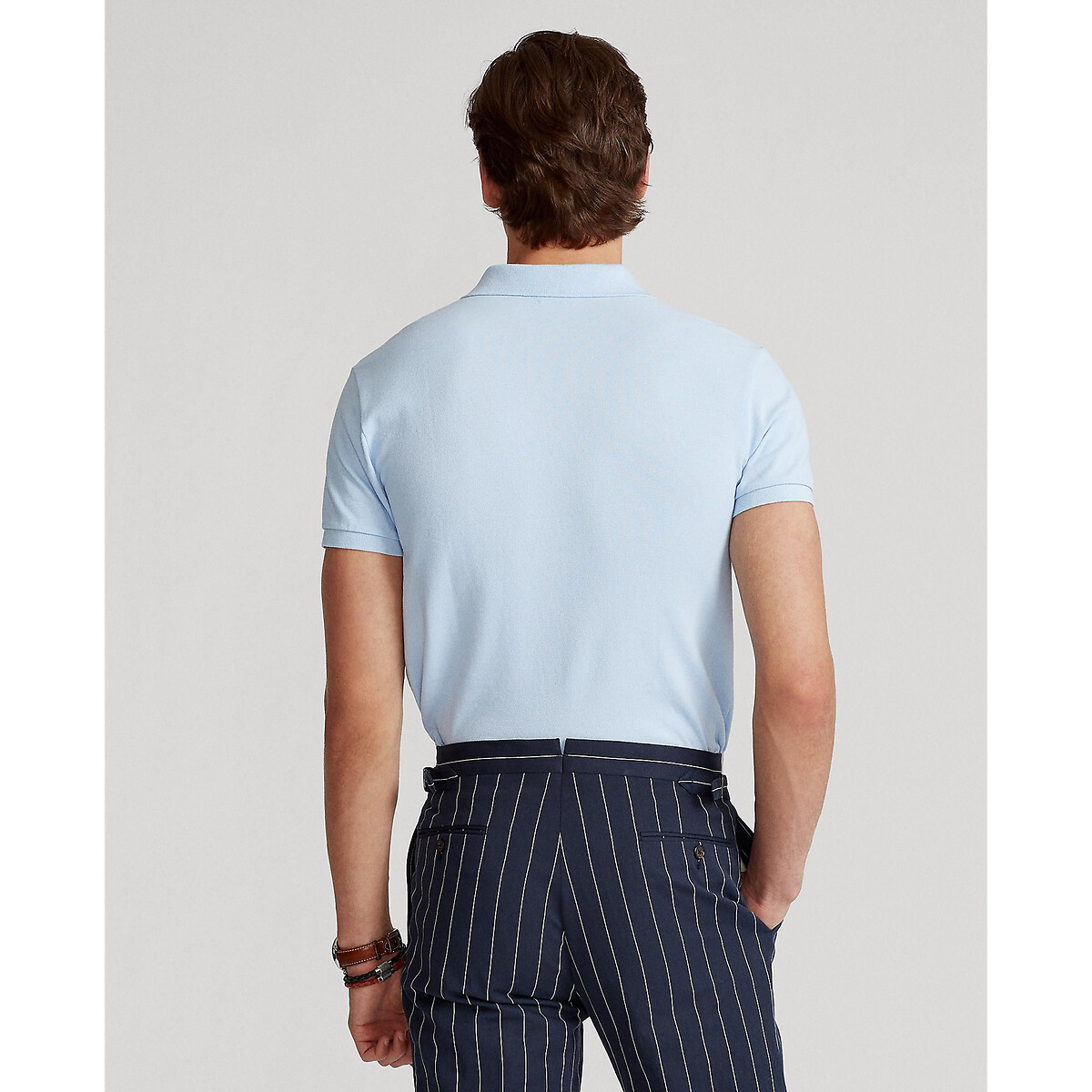 POLO RALPH LAUREN<br>Polo slim fit confeccionado em piqué de algodão