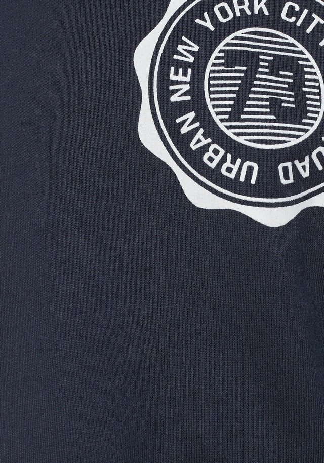 KIDSWORLD Kapuzensweatshirt »Shirt mit Ärmelprint«, Langarm,  mit stylischem Print,  mit Kapuze,  aus Baumwolle