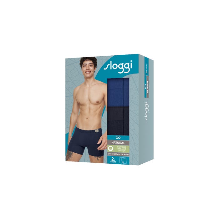 sloggi-2-pack boxershorts GO Natural - sloggi