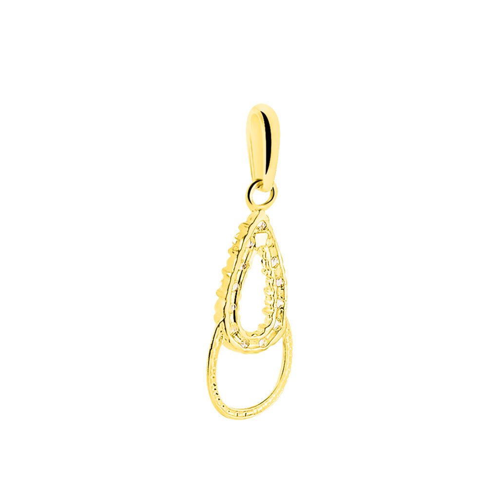 Pendentif Revelyne Or Jaune Oxyde De Zirconium
