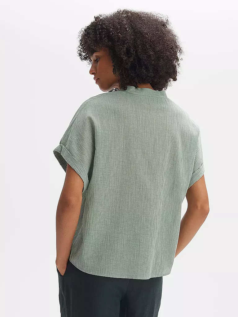 OPUS Blusenshirt FLANDRA STRIPE hellgrün