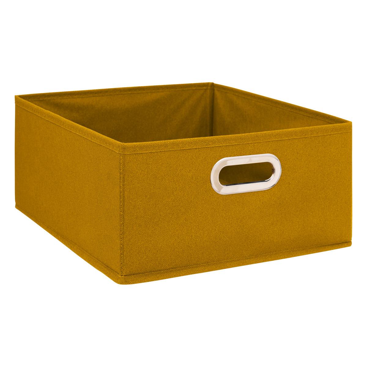BOITE DE RANGEMENT 31X15CM MOUTARDE
