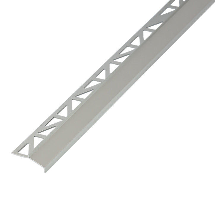 Profilé goutte d'eau extérieur Diall biseauté aluminium brut argent lisse 35mmx250cm