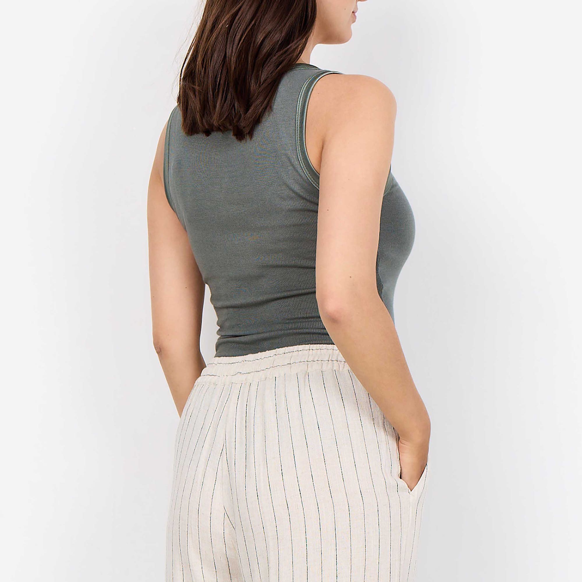 Débardeur Femme kaki