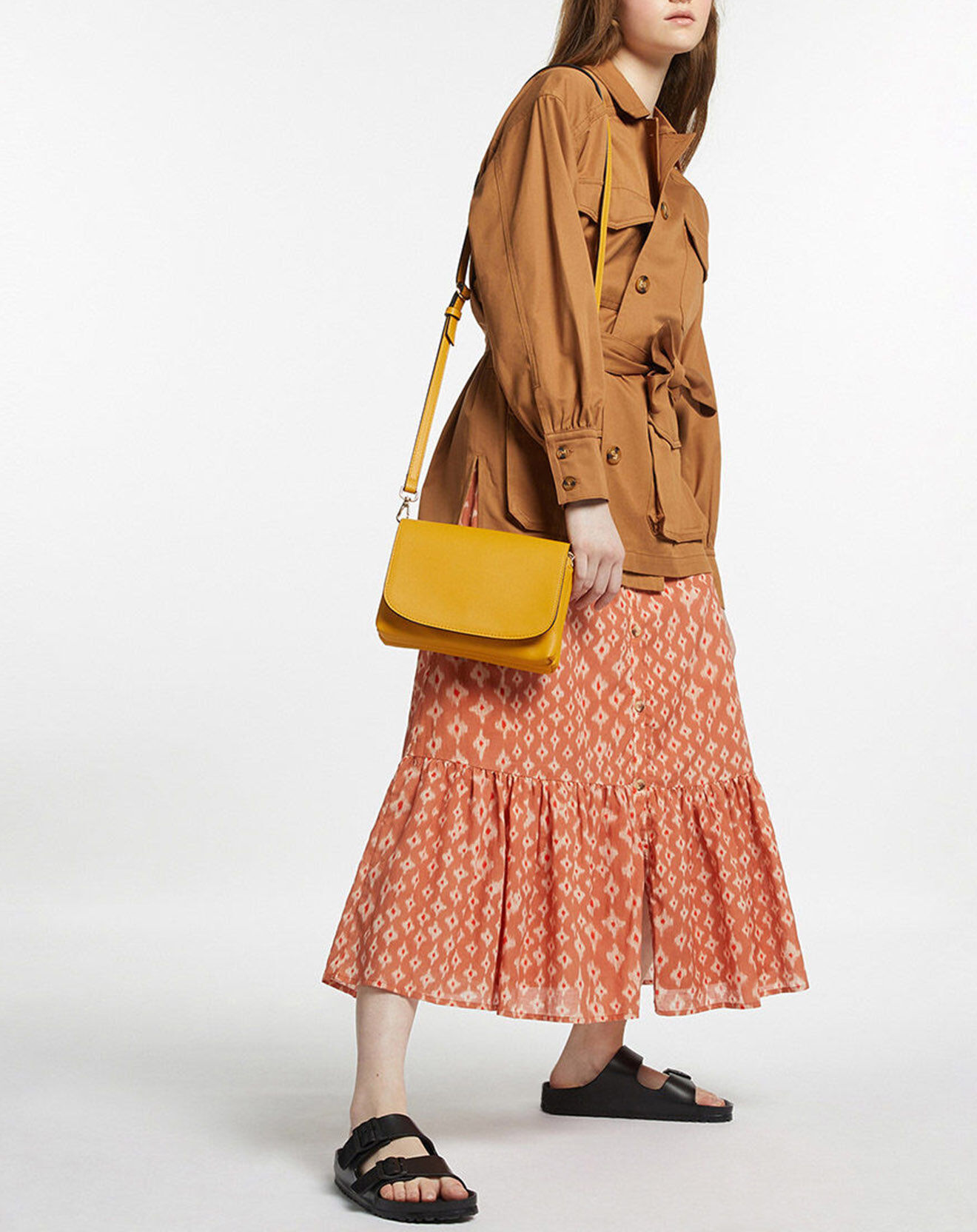 Galeries Lafayette Veste Saharienne en Coton épais camel