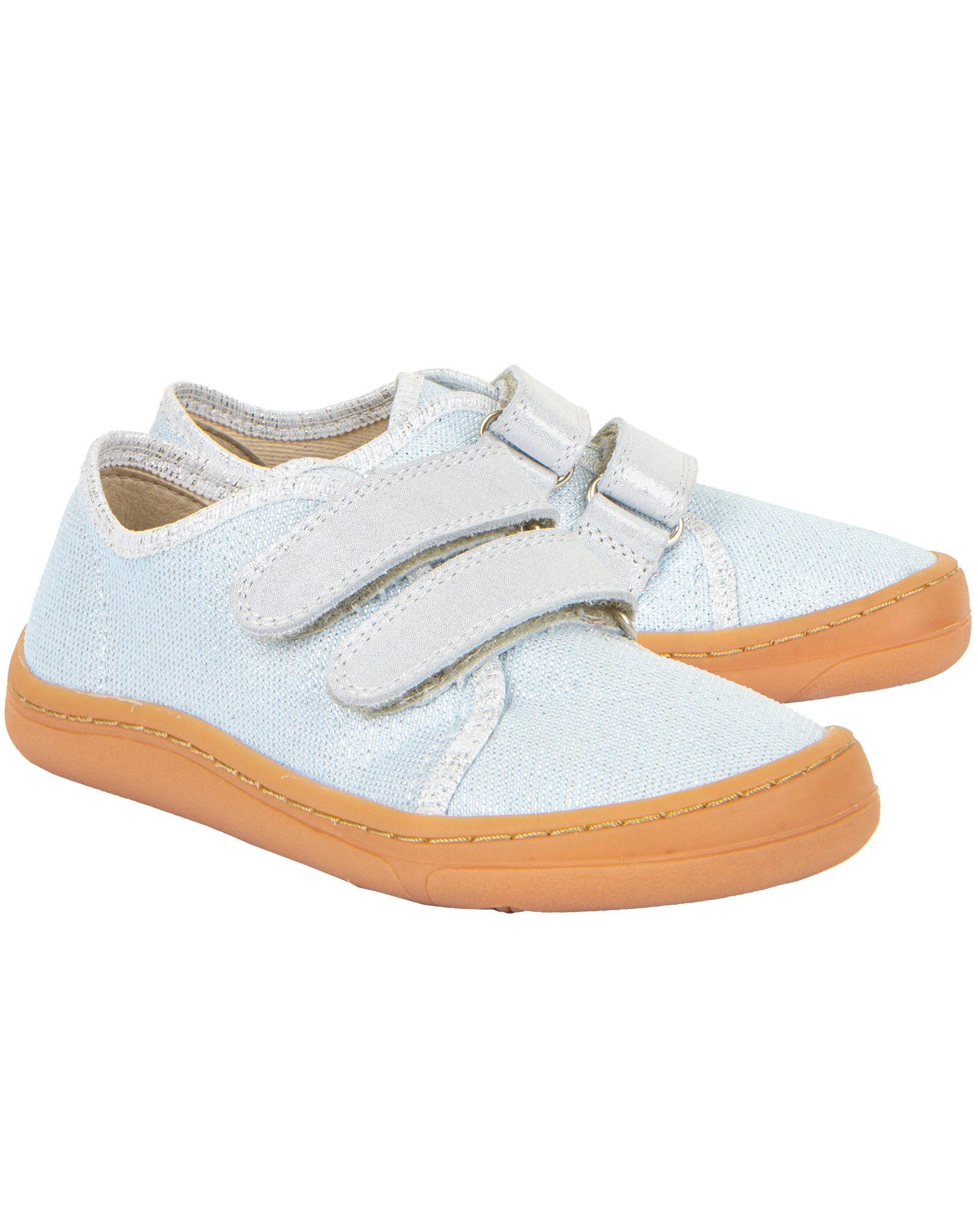 Klett-Halbschuhe CANVAS in silver