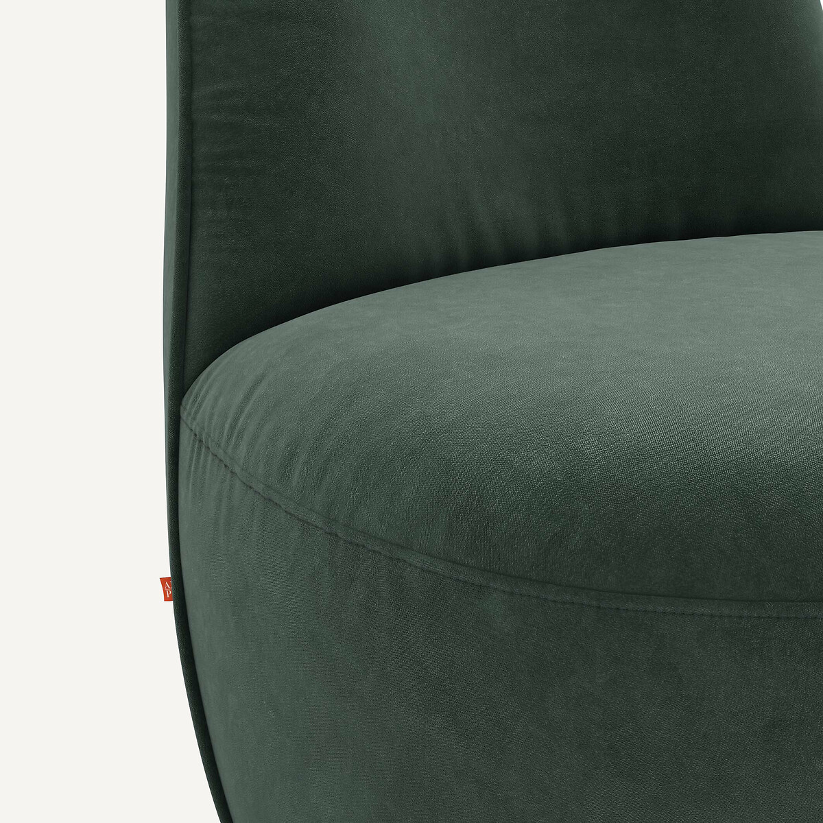 AM.PM<br>Poltrona giratória de veludo Rosebury