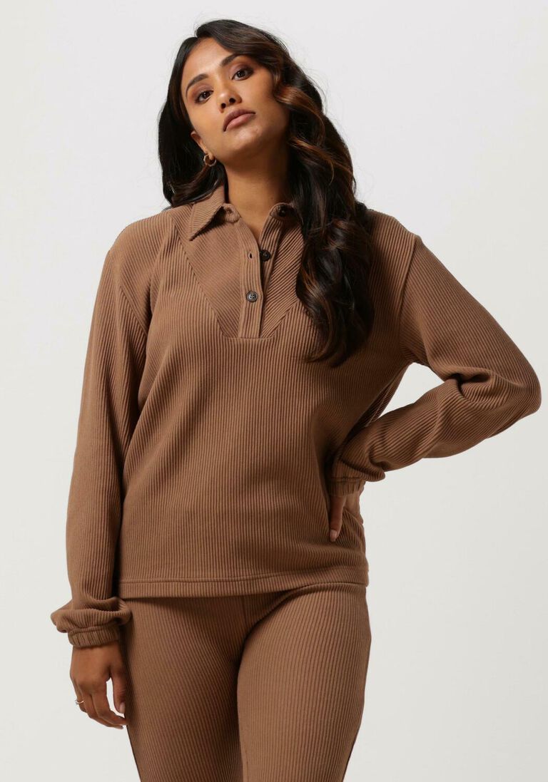 SIMPLE bruine simple blouse paula jer-org-cot-22-3