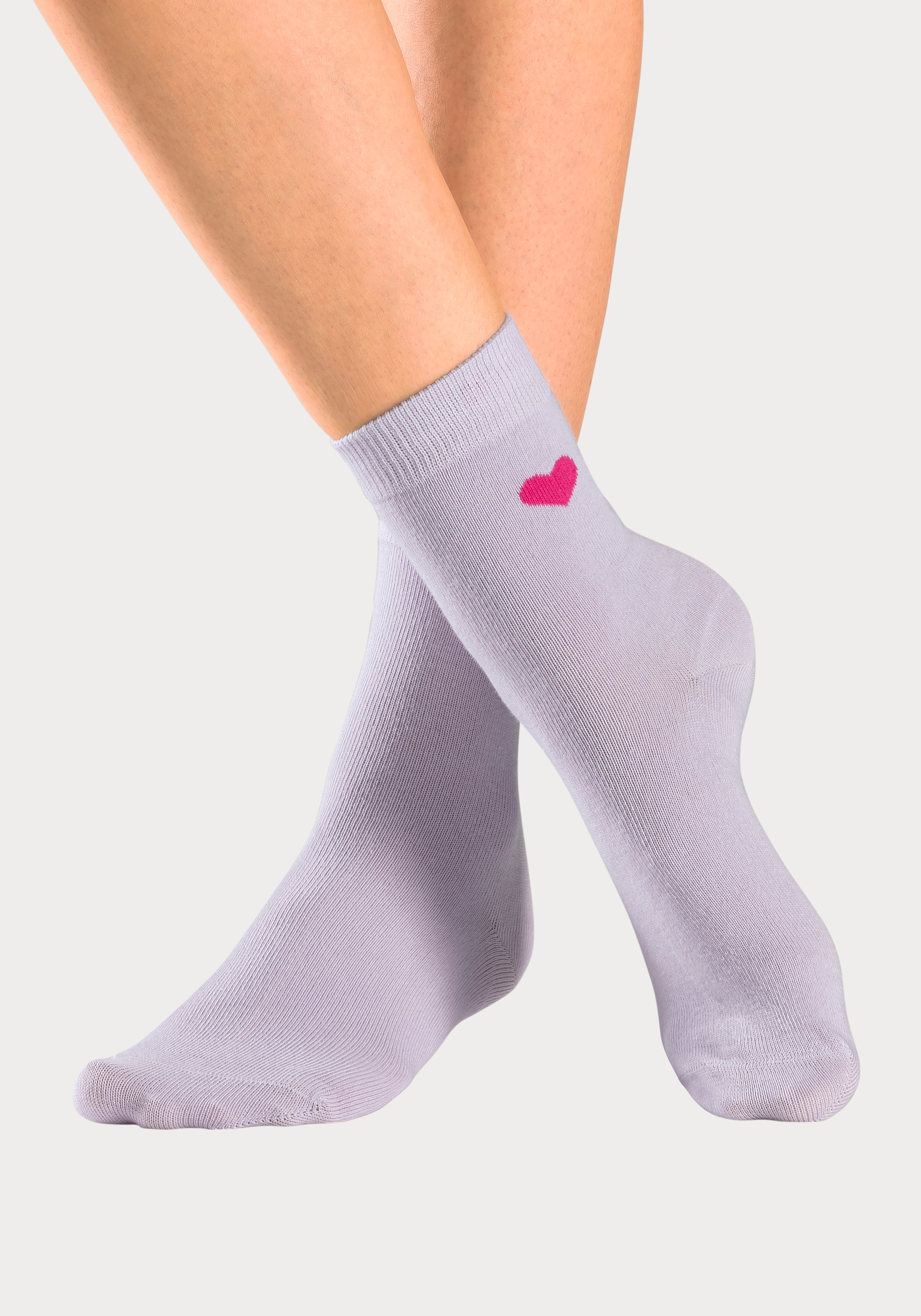 LASCANA Basicsocken Box, 7 Stk. tlg. in Geschenkbox für den Valentinstag
